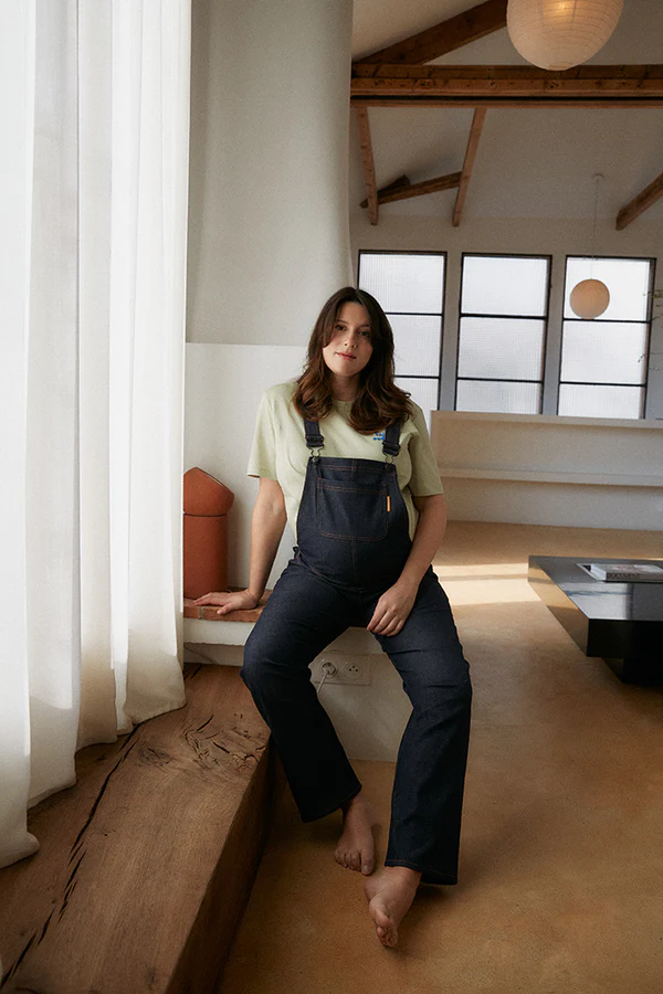 Umstands-Salopette Mom To Be – Denim Overall für Schwangerschaft